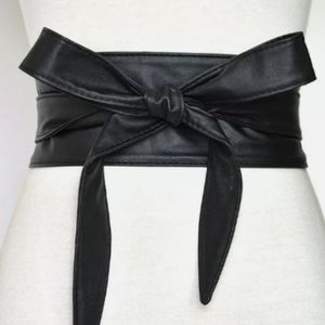Faux Vegan Leather Belt in Black NWT